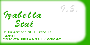 izabella stul business card